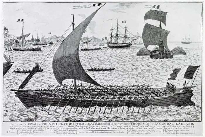 Framed Print : INVASION OF BRITAIN The English expected that Napoleons army would cross the Channel in Framed Print : INVASION OF BRITAIN The English expected that Napoleons army would cross the Channel in
