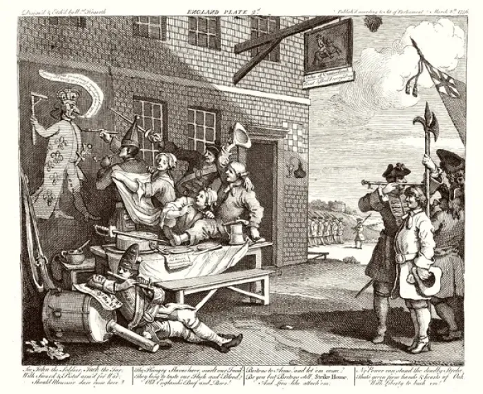 Framed Print : The Invasion (Plate 2)