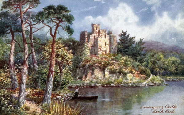 Invergarry Castle in the Scottish Highlands - the seat of the Chiefs of the Clan