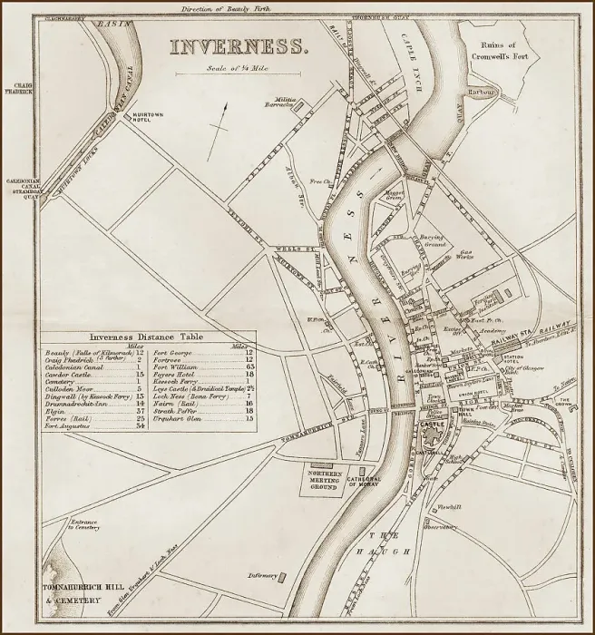 Framed Print : Inverness 1860s Framed Print : Inverness 1860s