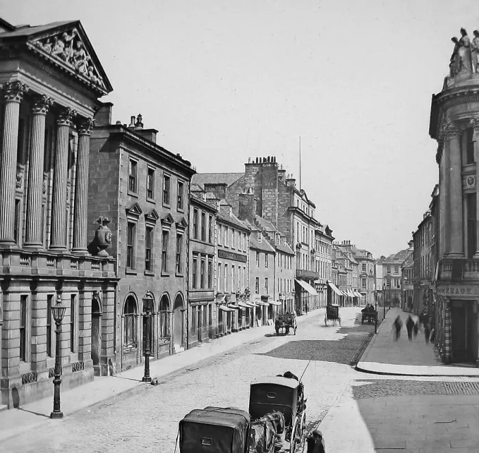 Framed Print : Inverness High Street Victorian period Framed Print : Inverness High Street Victorian period