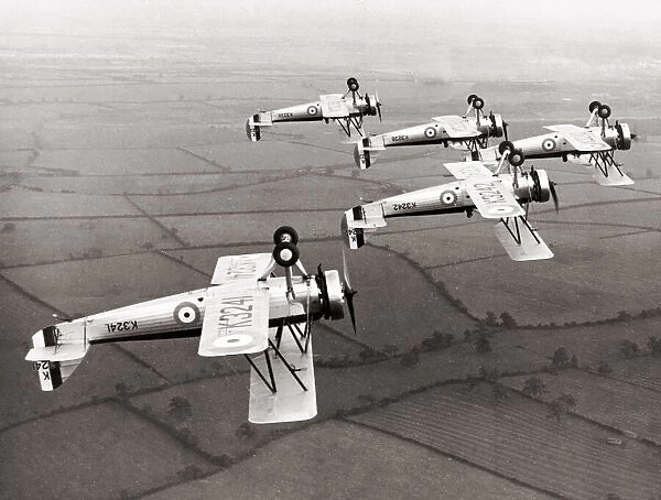 Inverted flying, RAF Wittering, biplanes, 1933