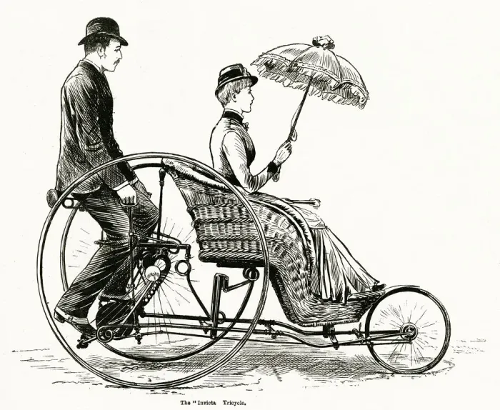 Framed Print : Invicta tricycle 1886 Framed Print : Invicta tricycle 1886