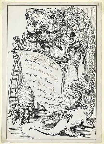 Invitation to Dinner in Iguanodon 31  /  12  /  1853