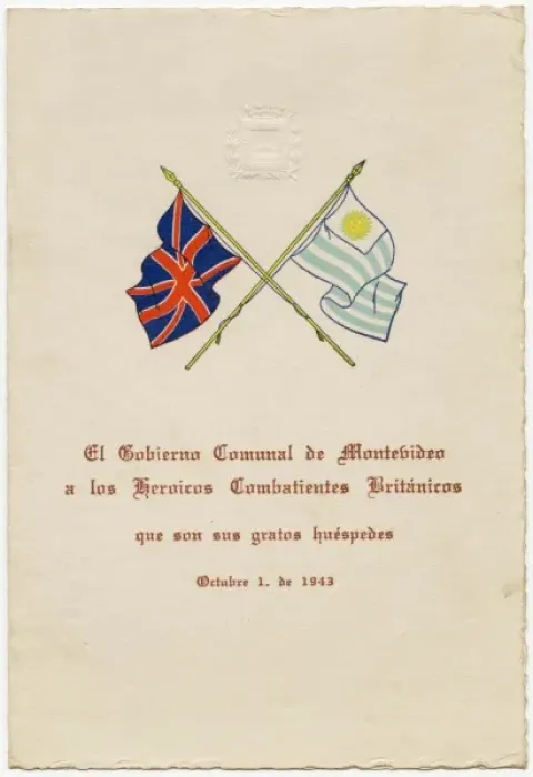 Framed Print : Invitation from Montevideo government