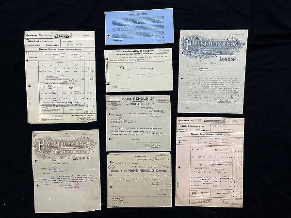 Invoices and quotations for aircraft parts, Cody Archive
