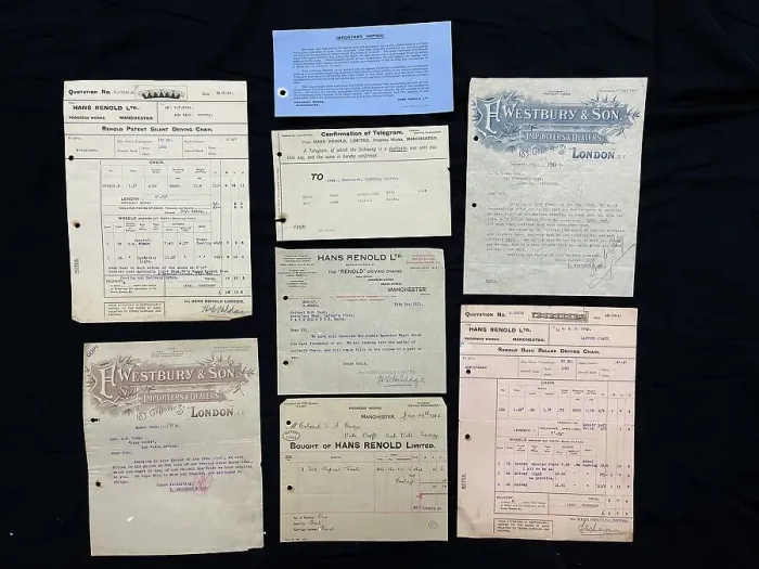 Framed Print : Invoices and quotations for aircraft parts, Cody Archive Framed Print : Invoices and quotations for aircraft parts, Cody Archive