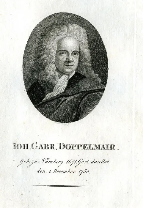 Framed Print : Ioh Gabr Doppelmeyer - Cartographer Framed Print : Ioh Gabr Doppelmeyer - Cartographer