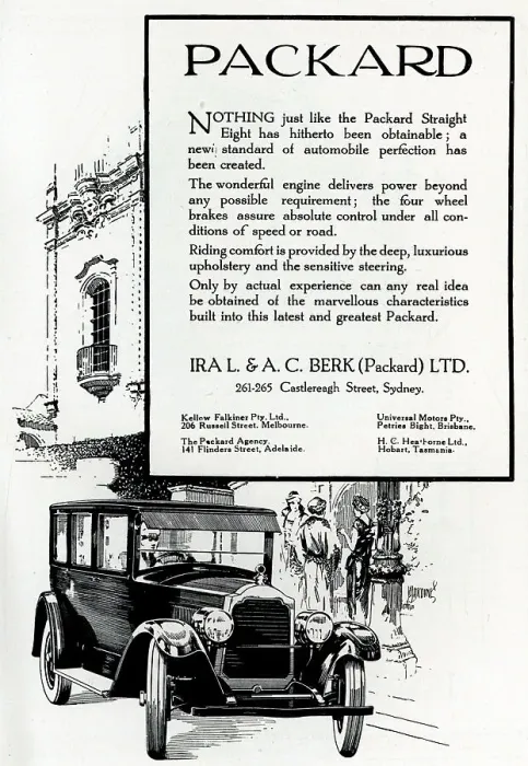 Framed Print : Ira L. & A. C. Berk Packard Advertisement Framed Print : Ira L. & A. C. Berk Packard Advertisement