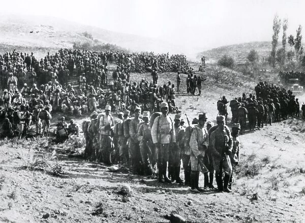 Iranian troops at Kermanshah after Armistice, post-WW1