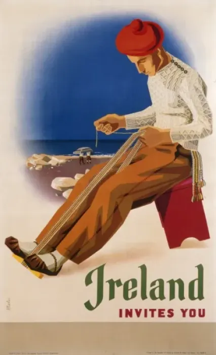 Framed Print : Ireland Invites You poster Framed Print : Ireland Invites You poster