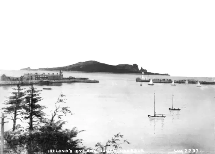 Framed Print : Irelands Eye and Howth Harbour Framed Print : Irelands Eye and Howth Harbour