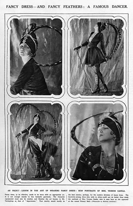 Framed Print : Irene Castle in her Victory Ball costume Framed Print : Irene Castle in her Victory Ball costume