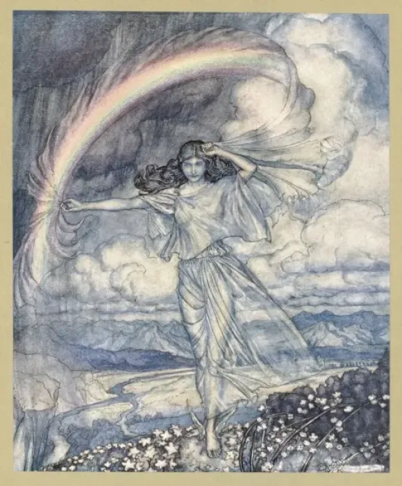 Framed Print : Iris Makes Rainbow Framed Print : Iris Makes Rainbow