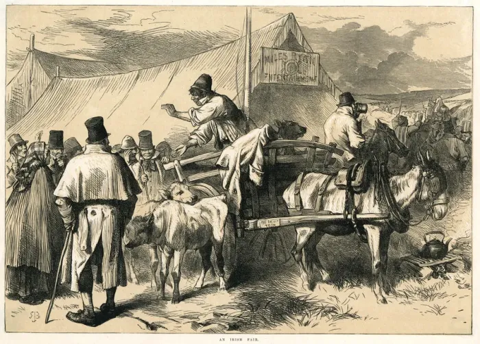 Framed Print : An Irish Fair 1870 Framed Print : An Irish Fair 1870