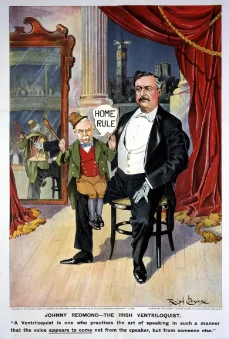 Framed Print : Irish Home Rule cartoon Framed Print : Irish Home Rule cartoon