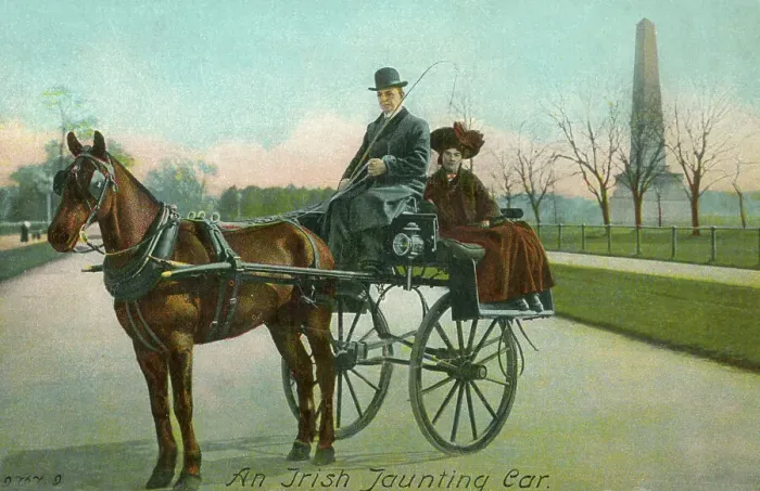 Framed Print : Irish Jaunting Car in Phoenix Park, Dublin, Ireland
