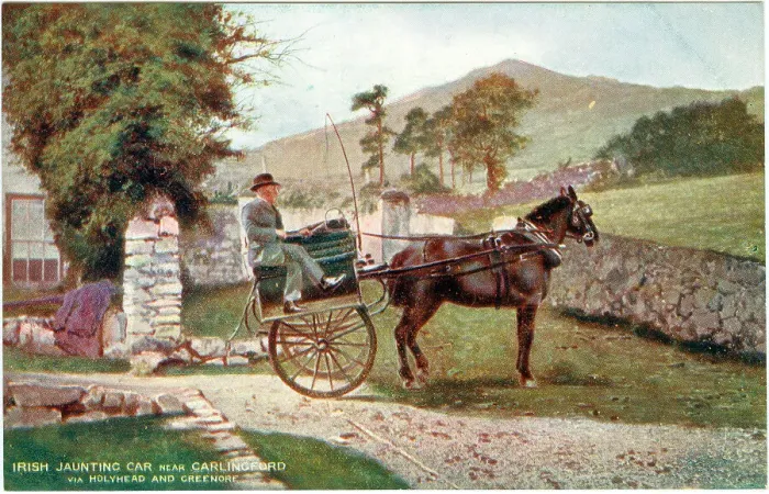 Framed Print : An Irish Jaunting Car pictured near Carlingford Framed Print : An Irish Jaunting Car pictured near Carlingford