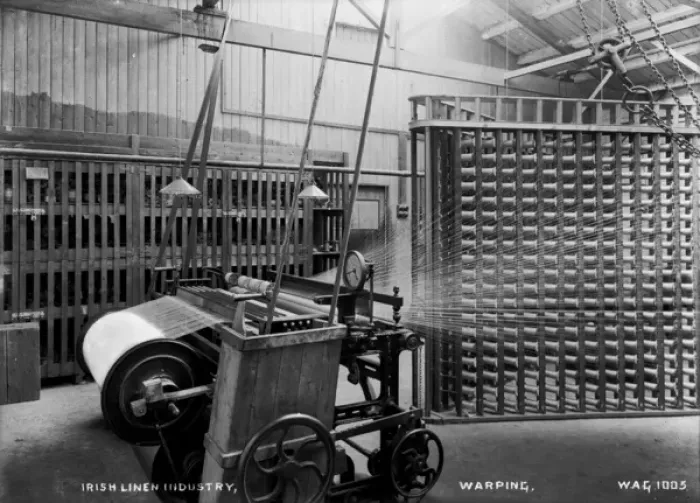 Framed Print : Irish Linen Industry, Warping Framed Print : Irish Linen Industry, Warping