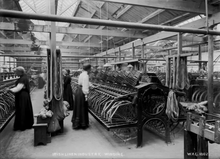 Framed Print : Irish Linen Industry, Winding Framed Print : Irish Linen Industry, Winding