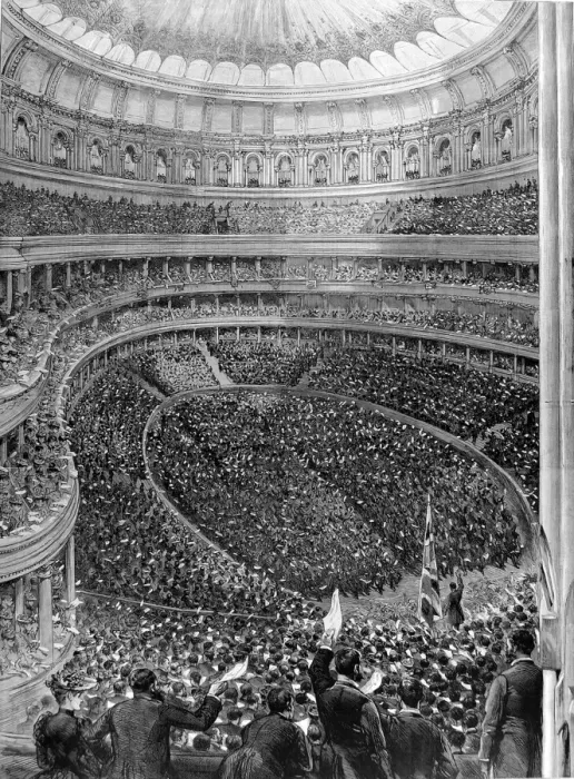 Framed Print : The Irish Loyalist Demonstration at the Royal Albert Hall, 1 Framed Print : The Irish Loyalist Demonstration at the Royal Albert Hall, 1