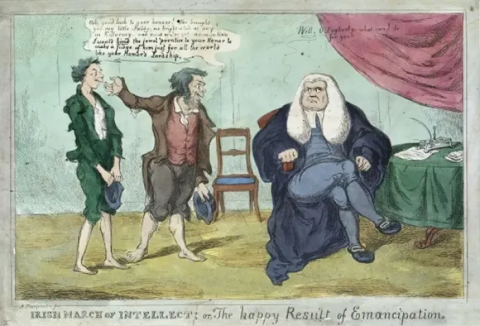 Framed Print : Irish march of intellect; or, the happy result of emancipati Framed Print : Irish march of intellect; or, the happy result of emancipati