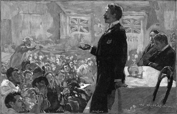 Framed Print : IRISH POLITICAL MEETING Framed Print : IRISH POLITICAL MEETING