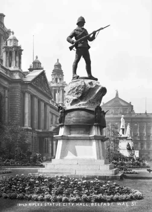 Framed Print : Irish Rifles Statue, City Hall, Belfast Framed Print : Irish Rifles Statue, City Hall, Belfast