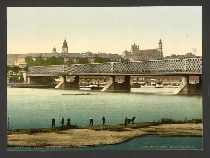 Framed Print : The Iron bridge, Warsaw, Russia (i. e. Warsaw, Poland) Framed Print : The Iron bridge, Warsaw, Russia (i. e. Warsaw, Poland)