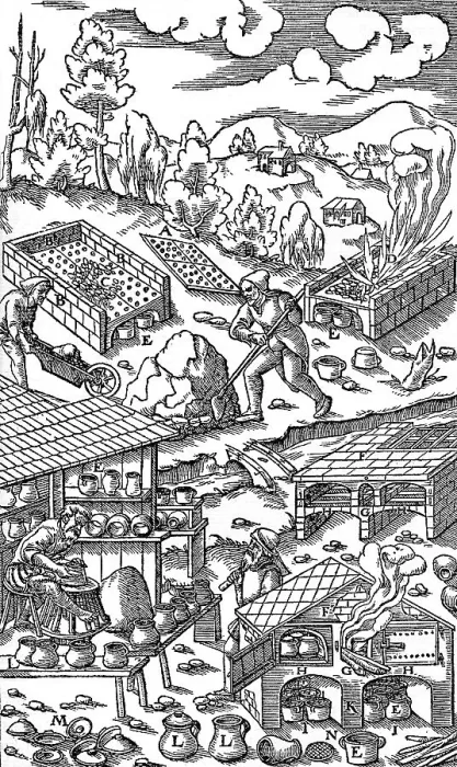 Framed Print : Iron Processing / 1556 Framed Print : Iron Processing / 1556