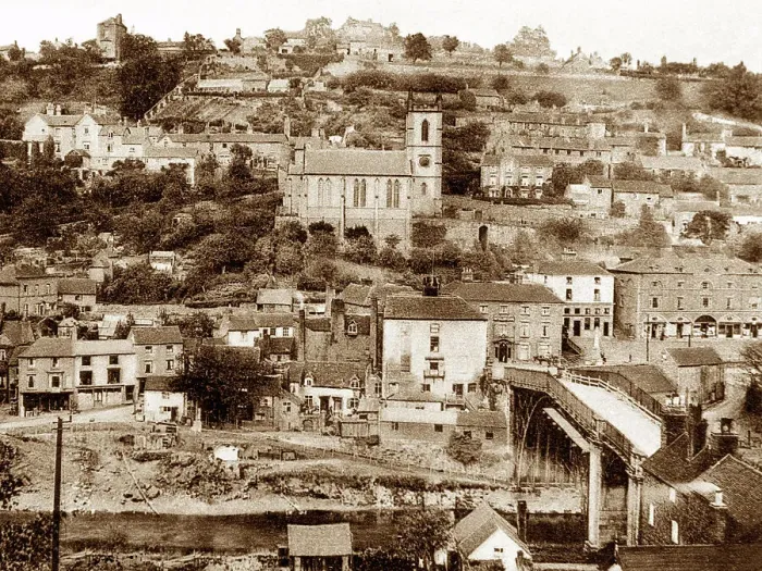 Framed Print : Ironbridge early 1900s Framed Print : Ironbridge early 1900s