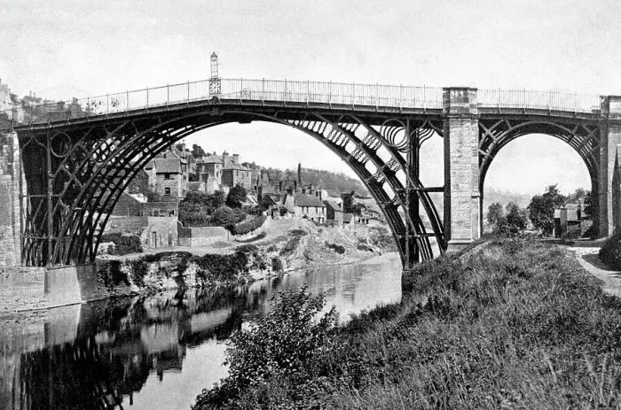 Framed Print : Ironbridge early 1900's Framed Print : Ironbridge early 1900's