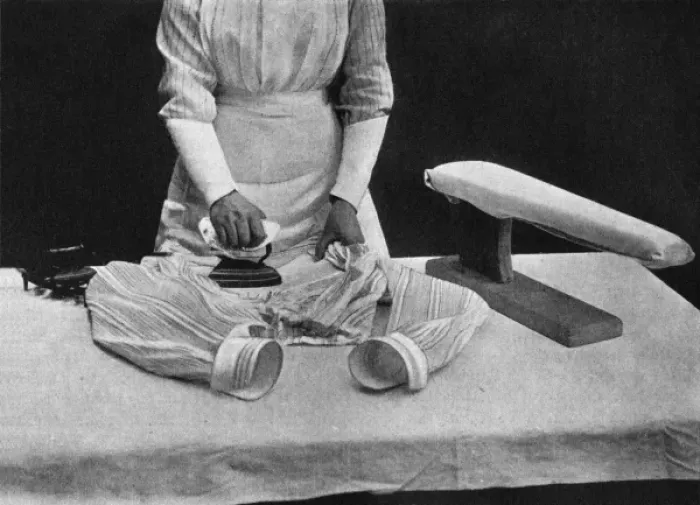 Framed Print : Ironing a Shirt 1911 Framed Print : Ironing a Shirt 1911