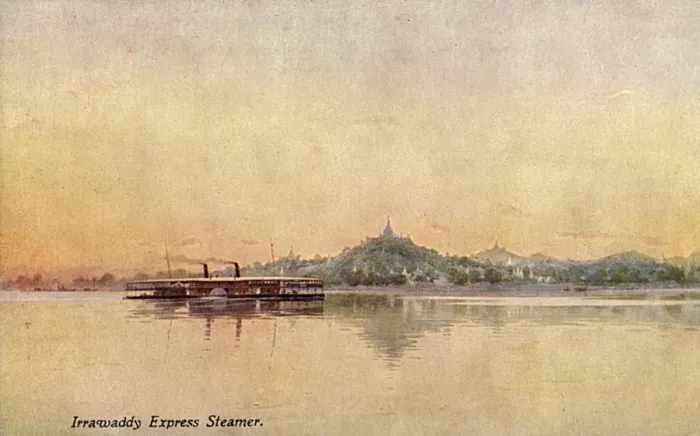Framed Print : Irrawaddy River Express Paddlesteamer - Myanmar Framed Print : Irrawaddy River Express Paddlesteamer - Myanmar
