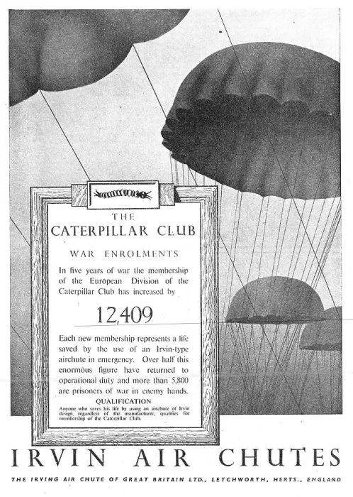 Framed Print : Irvin Air Chutes - Caterpillar Club War Enrolments Framed Print : Irvin Air Chutes - Caterpillar Club War Enrolments
