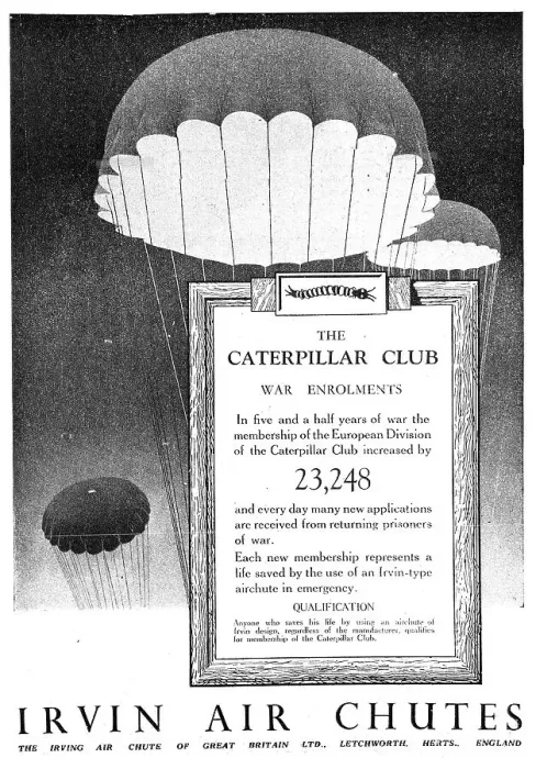 Framed Print : Irvin Air Chutes - Caterpillar Club War Enrolments Framed Print : Irvin Air Chutes - Caterpillar Club War Enrolments