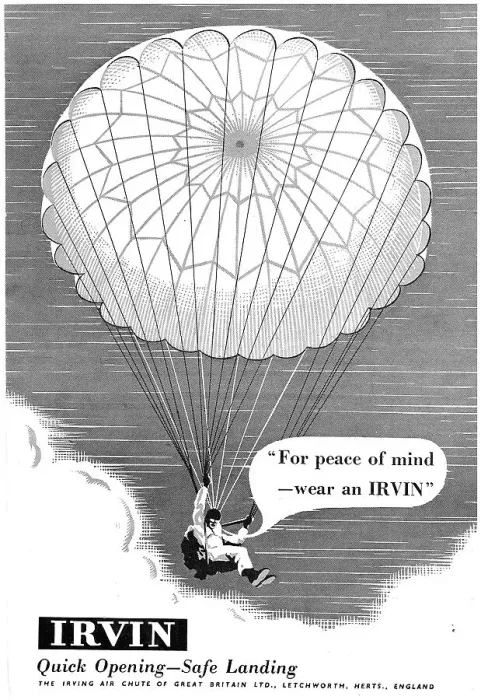 Framed Print : Irvin Parachutes Framed Print : Irvin Parachutes