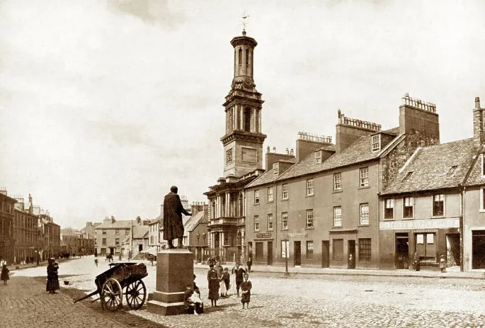 Framed Print : Irvine High Street early 1900s Framed Print : Irvine High Street early 1900s
