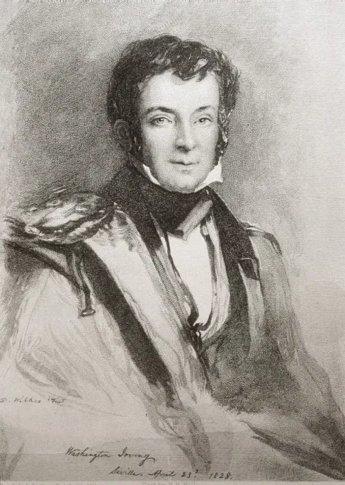 Framed Print : IRVING, Washington (1783-1859). US novelist Framed Print : IRVING, Washington (1783-1859). US novelist