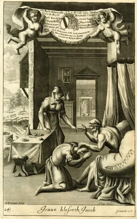 Framed Print : Isaac blesses Jacob Framed Print : Isaac blesses Jacob