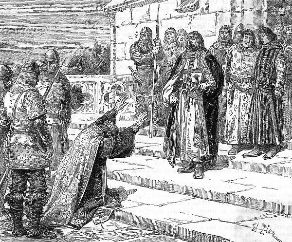 Isaac of Cyprus begs Richard I