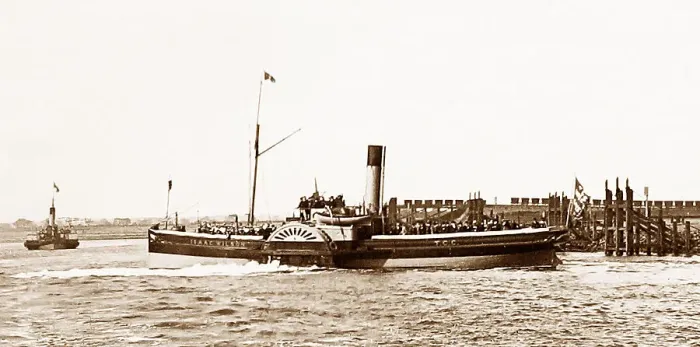 Framed Print : Isaac Wilson paddle steamer on the River Tees Framed Print : Isaac Wilson paddle steamer on the River Tees