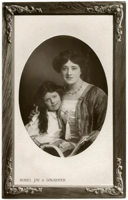 Framed Print : Isabel Jay with her daughter Framed Print : Isabel Jay with her daughter