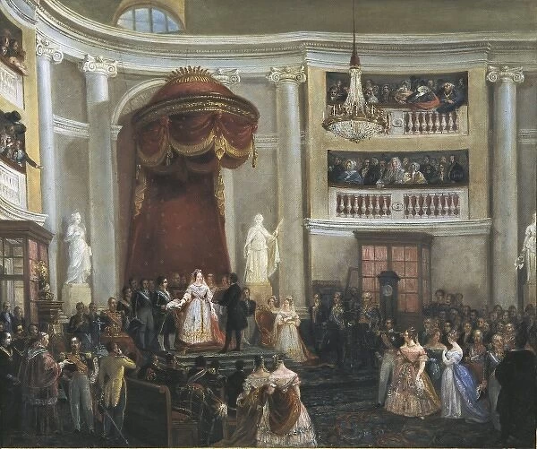 Isabella II swearing the Constitution