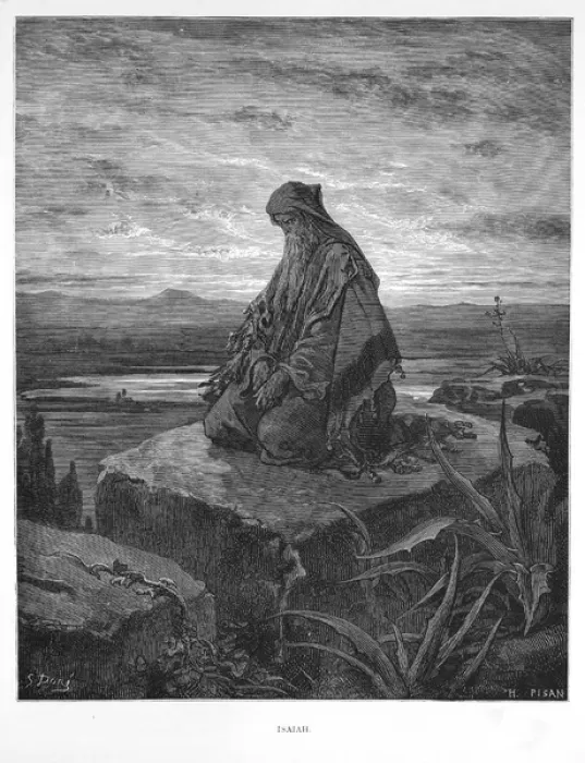 Framed Print : Isaiah contemplating Framed Print : Isaiah contemplating