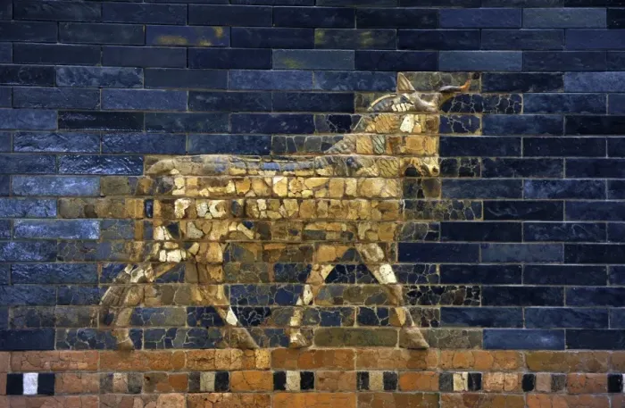 Framed Print : Ishtar Gate. 4th century BC. Babylon Framed Print : Ishtar Gate. 4th century BC. Babylon