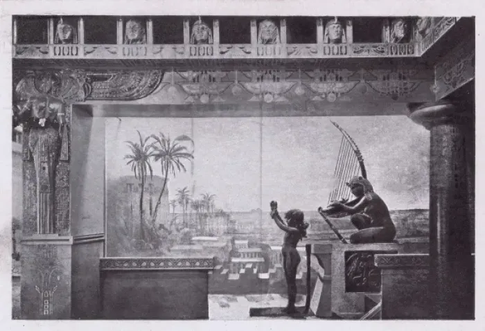Framed Print : Isis bas relief in the Peacock Room of Murrays Restaurant Framed Print : Isis bas relief in the Peacock Room of Murrays Restaurant
