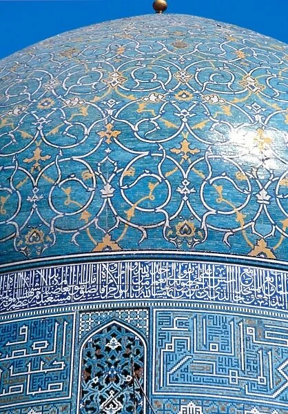 Islamic Art. Safavid period. 17th century. Great Mosque. Det