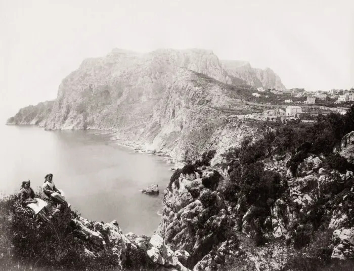 Framed Print : Island of Capri, Monte Solaro, Italy Framed Print : Island of Capri, Monte Solaro, Italy