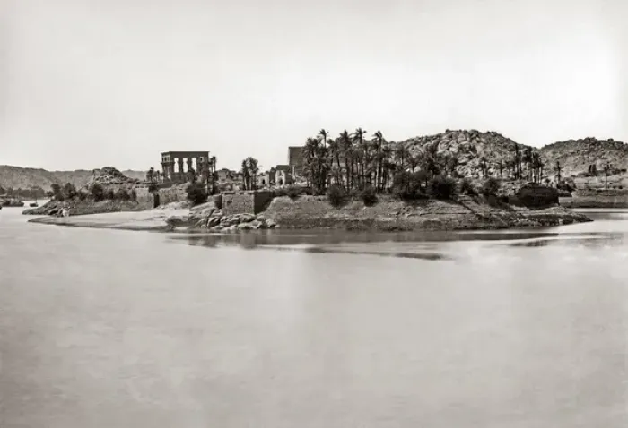 Framed Print : The island of Philae, on the Nile, Egypt, circa 1880s Framed Print : The island of Philae, on the Nile, Egypt, circa 1880s